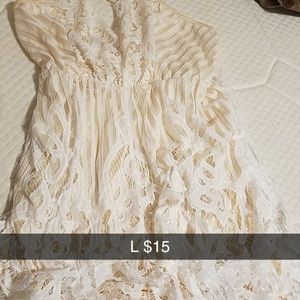 White lace romper